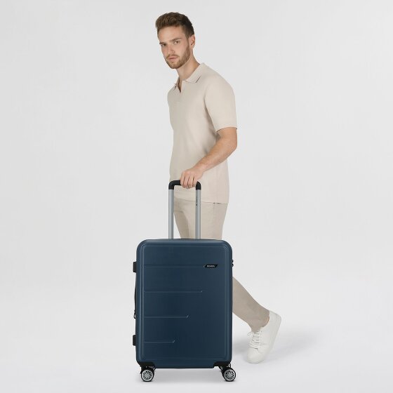 Gabol Future Plus 4 roulettes Trolley 66 cm avec soufflet d'extension