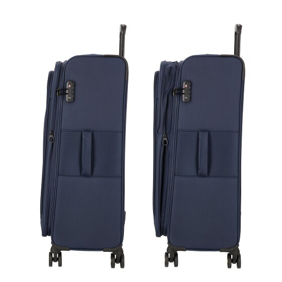 d&n Travel Line 9704 4 roulettes Trolley L 78 cm avec soufflet d'extension