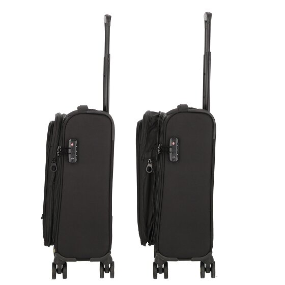 d&n Travel Line 9704 4 roulettes Trolley de cabine S 55 cm avec soufflet d'extension