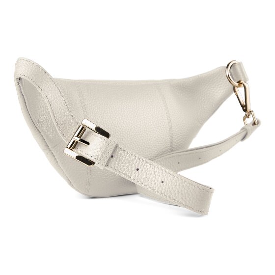 Lazarotti Sac banane en cuir « Bologna » à double fermeture éclair, à porter en bandoulière, 25 cm