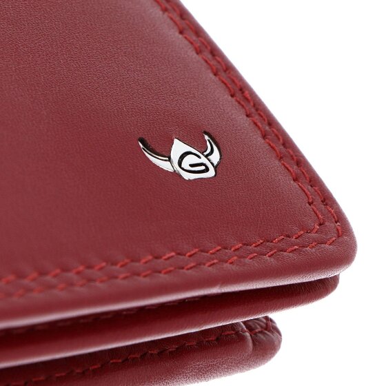 Golden Head Polo Porte-monnaie Protection RFID Cuir véritable 12 cm