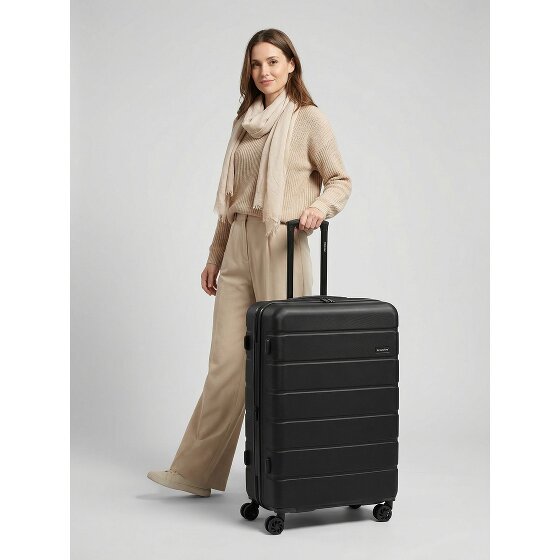 Saxoline Miami 4 roues Valise cabine L 75 cm avec soufflet d'extension