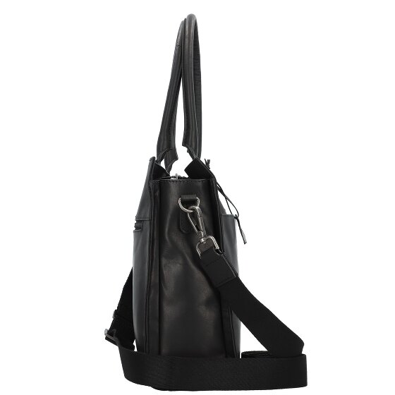 Greenburry Pure Black Sac à bandoulière Cuir 40 cm Compartiment pour ordinateur portable