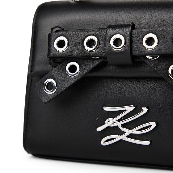 Karl Lagerfeld Autograph Mini sac à main Cuir véritable 15 cm