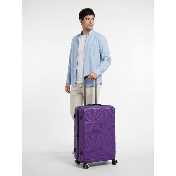Franky Dallas 3.0 4 roues trolley M 65 cm avec soufflet d'extension