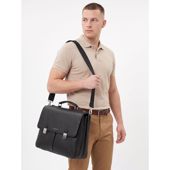 bugatti Valencia Attaché-case Cuir véritable 43 cm Compartiment ordinateur
