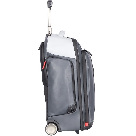 Piquadro Sac à dos à roulettes Urban en cuir, 54 cm, compartiment pour ordinateur portable