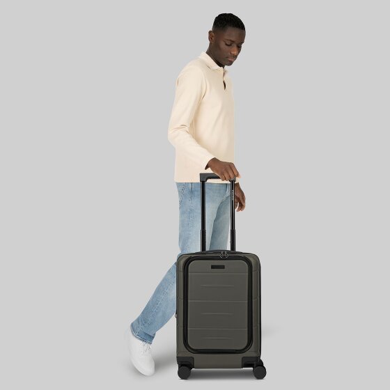 Police London 4 roues Valise cabine 55 cm Compartiment ordinateur avec soufflet d'extension