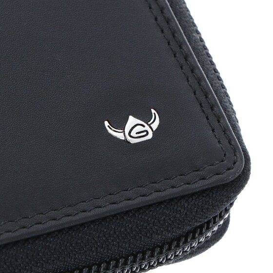 Golden Head Polo Porte-monnaie Protection RFID Cuir véritable 12.5 cm