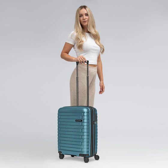 Pactastic Collection 04 THE CABIN + 4 roulettes Trolley de cabine S 55 cm avec soufflet d'extension