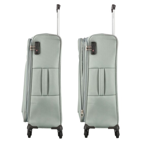 Samsonite Anafi Set de valises à 4 roulettes 3 pièces avec soufflet extensible super léger