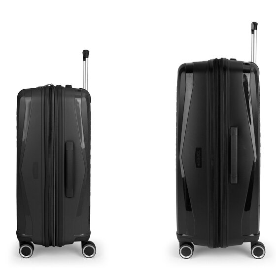 Gabol Queens 4 roulettes Set de valises 2 pièces avec soufflet d'extension