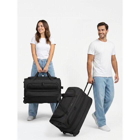 Redolz Sac de voyage Duffle Essentials à 2 roulettes Set 2 pcs. M+L avec soufflet extensible