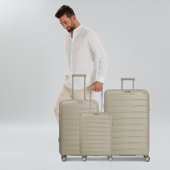 Franky London 4 roulettes Set de valises 3 pièces avec soufflet d'extension