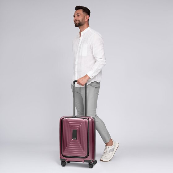 Redolz Essentials 14 4 roues Valise cabine S 55 cm Compartiment ordinateur avec soufflet d'extension