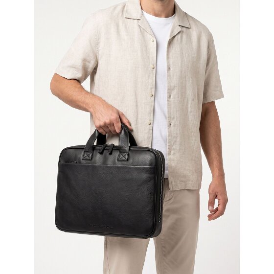 The Chesterfield Brand Venturo Attaché-case Cuir véritable 40 cm Compartiment ordinateur