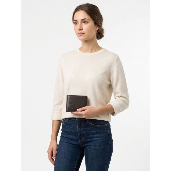 oxmox Leather Porte-monnaie Protection RFID Cuir véritable 11 cm