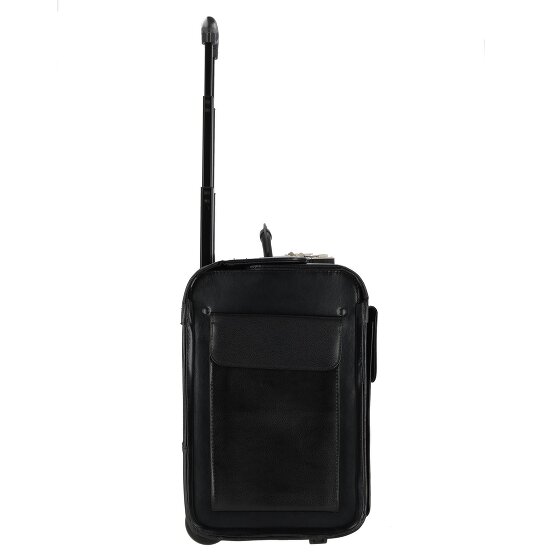 Dermata 2 roulettes Trolley pilote Cuir 39 cm