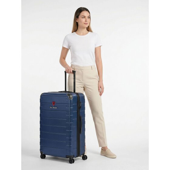 Tonino Lamborghini Milano Valise cabine 4 roulettes XL 83 cm taille spéciale avec soufflet d'extension