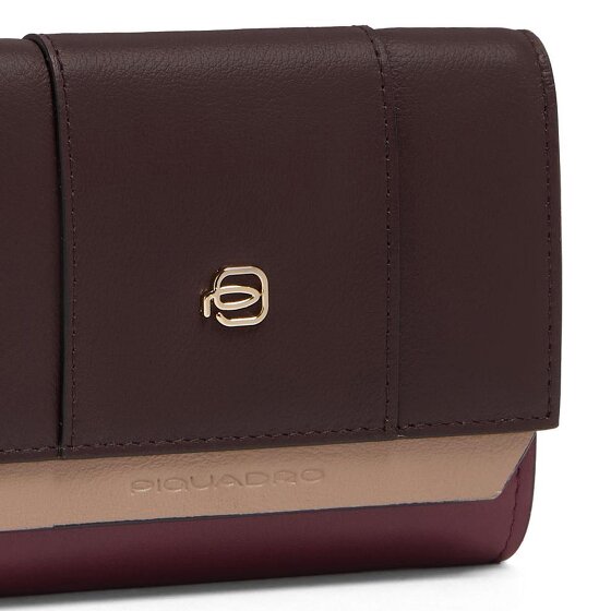 Piquadro Circle Porte-monnaie Protection RFID Cuir véritable 12 cm