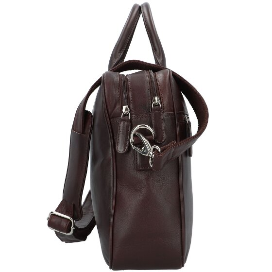 Dermata Attaché-case Cuir véritable 40 cm Compartiment ordinateur