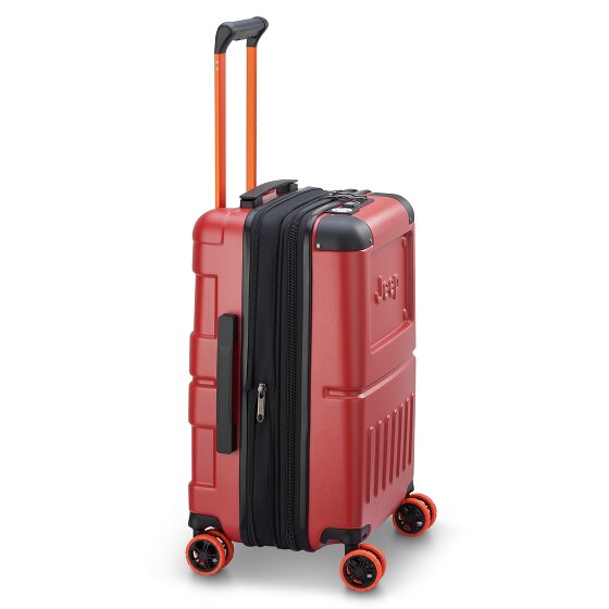 Jeep JH002B 4 roulettes Trolley de cabine XL 55 cm avec soufflet d'extension