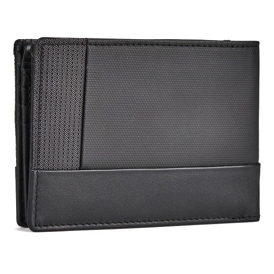 Piquadro Sync Porte-monnaie Protection RFID Cuir véritable 12.5 cm
