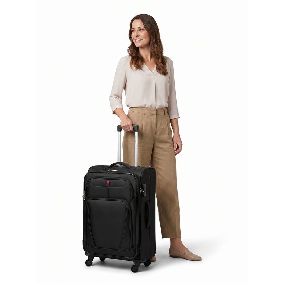 Wenger Beaumont 4 roulettes Trolley M 67 cm avec soufflet d'extension