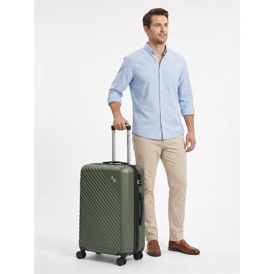 Check.In Paradise 2.0 4 roues Valise cabine M 68 cm avec soufflet d'extension