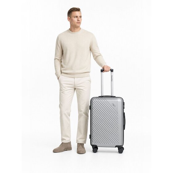 Check.In Paradise 2.0 4 roues Valise cabine M 68 cm avec soufflet d'extension