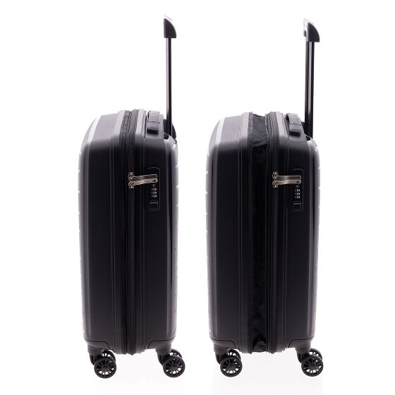 Gladiator 1700 4 roulettes Trolley de cabine 55 cm avec soufflet d'extension