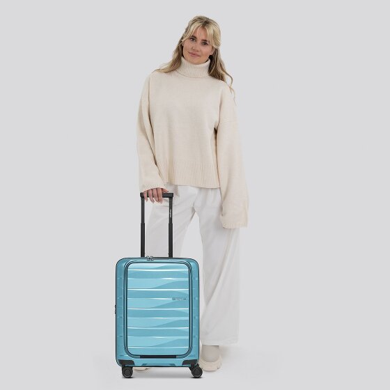 Bergpfeil Travel 4 roues Valise cabine 55 cm Compartiment ordinateur avec soufflet d'extension