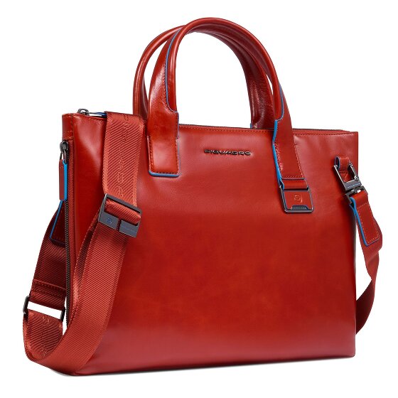 Piquadro Blue Square Sac de shopper Cuir 38 cm Compartiment pour ordinateur portable avec soufflet d'extension