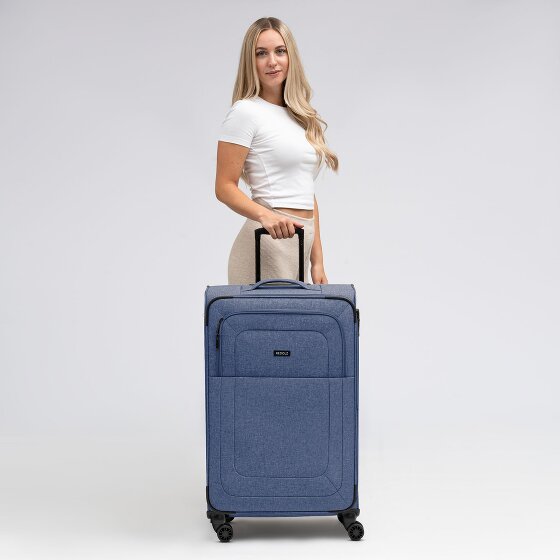 Redolz Essentials 12 LARGE 4 roulettes Trolley 79 cm avec soufflet d'extension