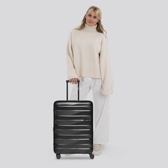 Bergpfeil Travel 4-roll Trolley M 66 cm avec soufflet d'extension