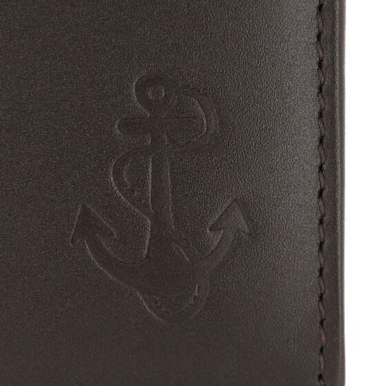 oxmox Leather Porte-monnaie Protection RFID Cuir véritable 11 cm