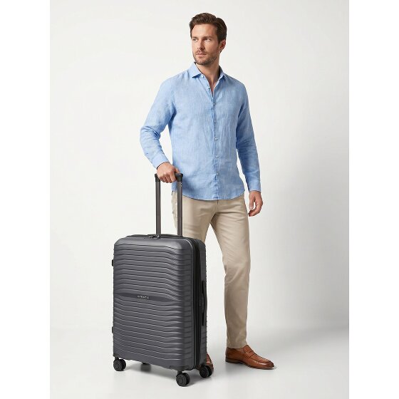 Stratic Shine 4 roues Valise cabine 66 cm avec soufflet d'extension