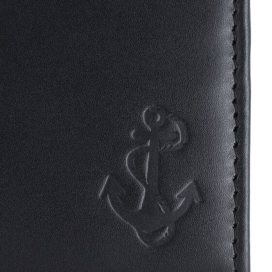 oxmox Leather Porte-monnaie Protection RFID Cuir véritable 12 cm