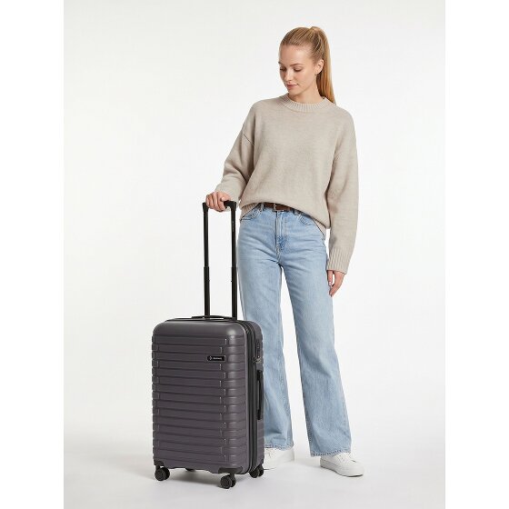 Pactastic Collection 04 THE MEDIUM + 4 roues Valise cabine M 66 cm '"avec soufflet d''extension"'