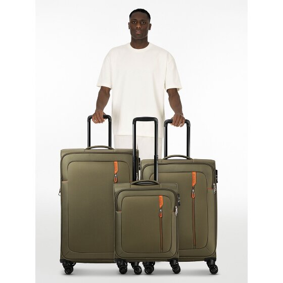 American Tourister Nitestream 4 roues Set de valises 3 pièces avec soufflet d'extension