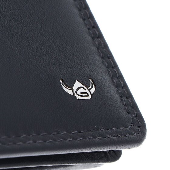 Golden Head Polo Porte-monnaie Protection RFID Cuir véritable 10 cm
