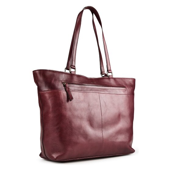 Burkely Fine Florence Sac de shopper Cuir véritable 37 cm Compartiment ordinateur