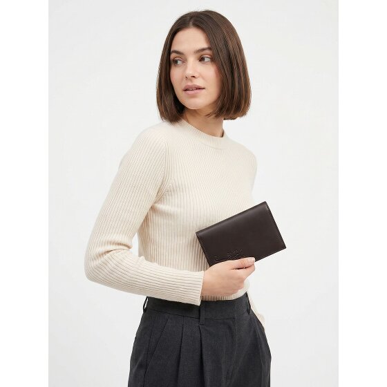 oxmox Leather Porte-monnaie Protection RFID Cuir véritable 10 cm