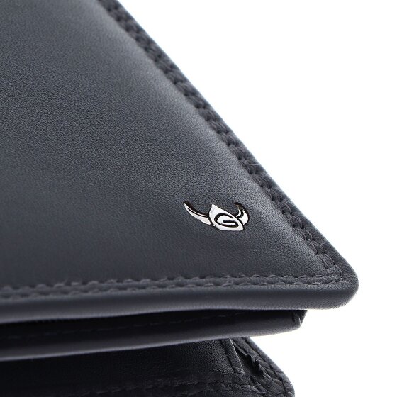 Golden Head Polo Porte-monnaie Protection RFID Cuir véritable 12 cm