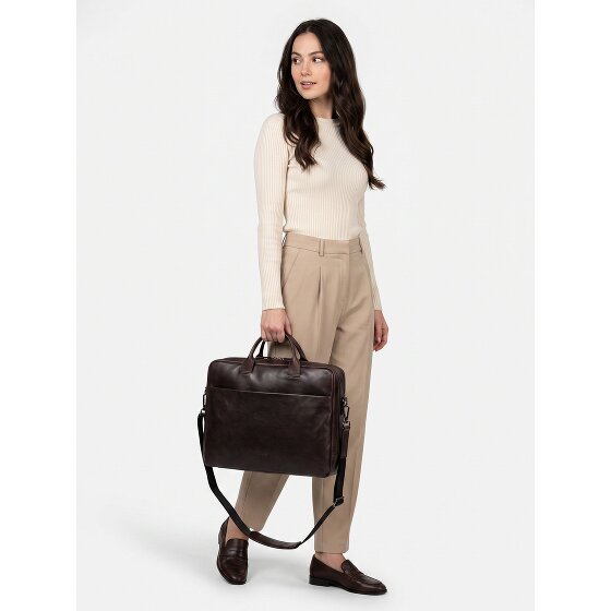 Jost London Attaché-case Cuir véritable 40 cm Compartiment ordinateur