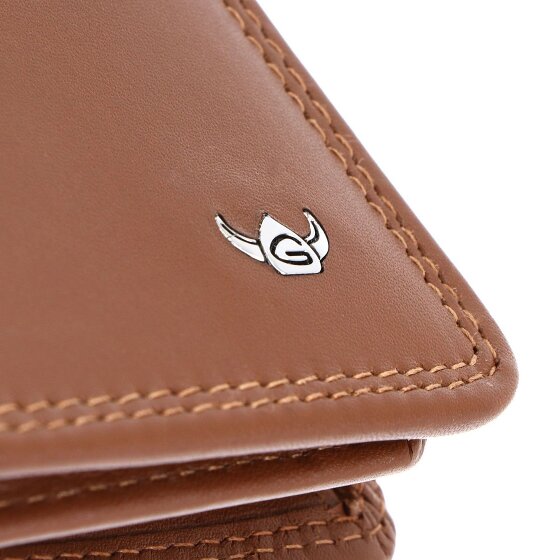 Golden Head Polo Porte-monnaie Protection RFID Cuir véritable 8.5 cm