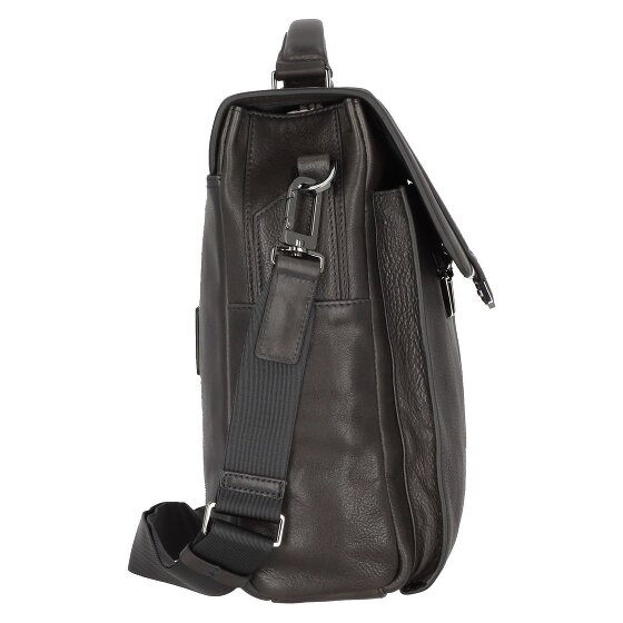 Piquadro Kobe Attaché-case Cuir véritable 42 cm Compartiment ordinateur