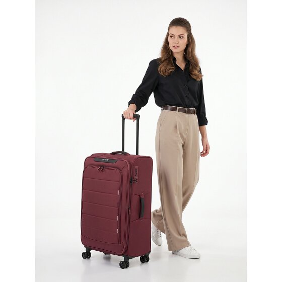 Travelite Skaii 4 roues Valise cabine L 78 cm avec soufflet d'extension