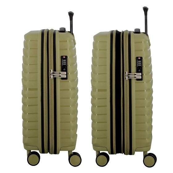 Jump Xwave 4 roulettes Trolley de cabine 55 cm avec soufflet d'extension