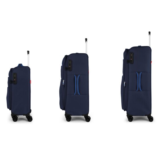 Gabol Cloud 4 roulettes Set de valises 3 pièces avec soufflet d'extension